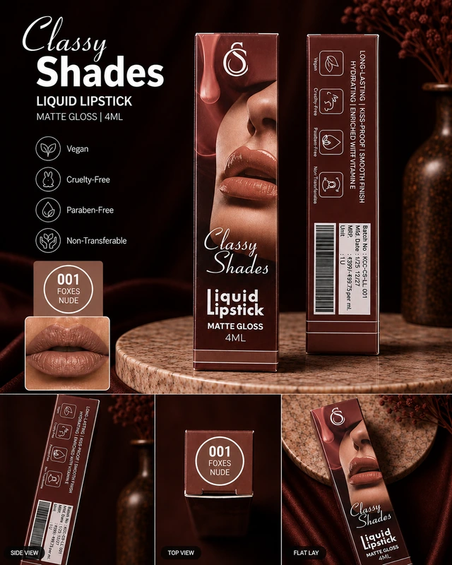 Liquid Lipstick — 001 Foxes Nude
